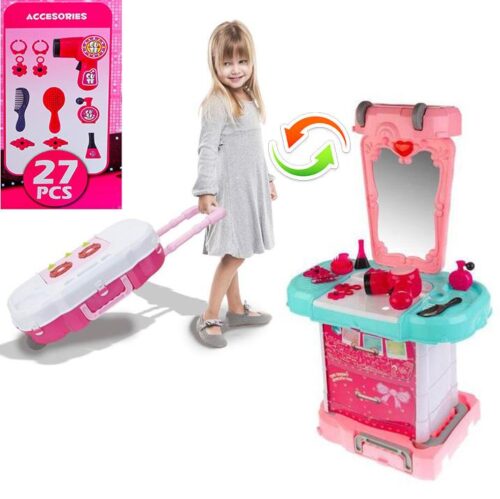 coiffeuse portable 3-en-1