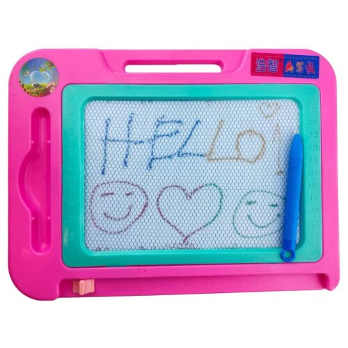 لوحة رسم مغناطيسية قابلة للمسح بـ 4 ألوان – لعبة تعليمية للأطفال مع قلم