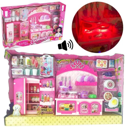 لعبة المطبخ للأطفال – مجموعة متكاملة للمطبخ الصغير